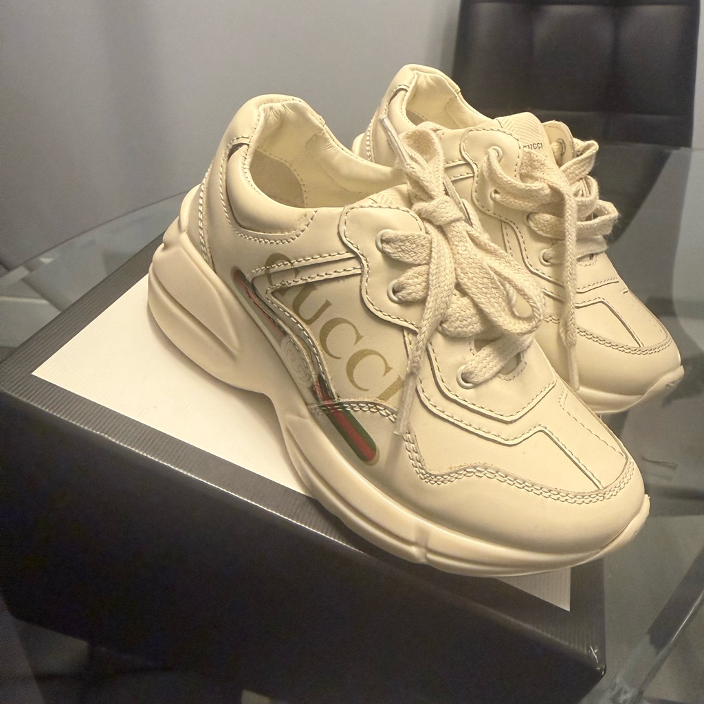 Gucci Off-White Logo Sneakers Toddler